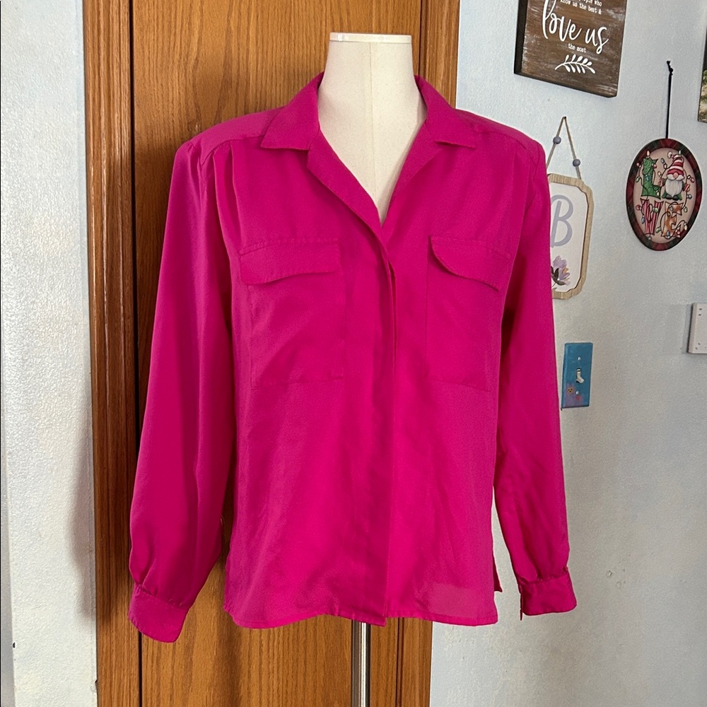 Laura & Jayne Pink Blouse - Women’s Size 12